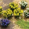 JTT 95643 - Flower Bushes: Cool Color 48/pk - Multi Scale -Vallejo Sales Store 0595643 2T 17891.1680929708
