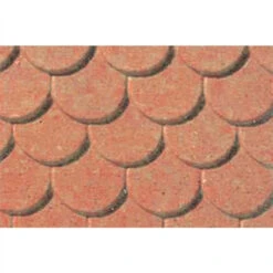 JTT 97437 - Pattern Sheets: Scalloped Edge Tile 2/pk - 1:100 - HO Scale