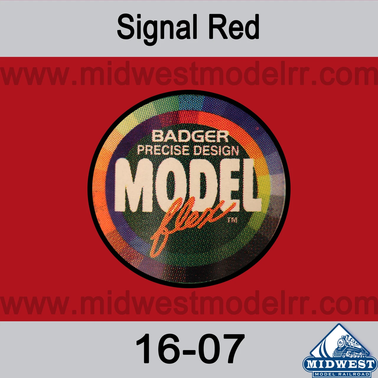 Badger MODELflex Paint - 16-07 Signal Red 3 Badger MODELflex Paint - 16-07 Signal Red