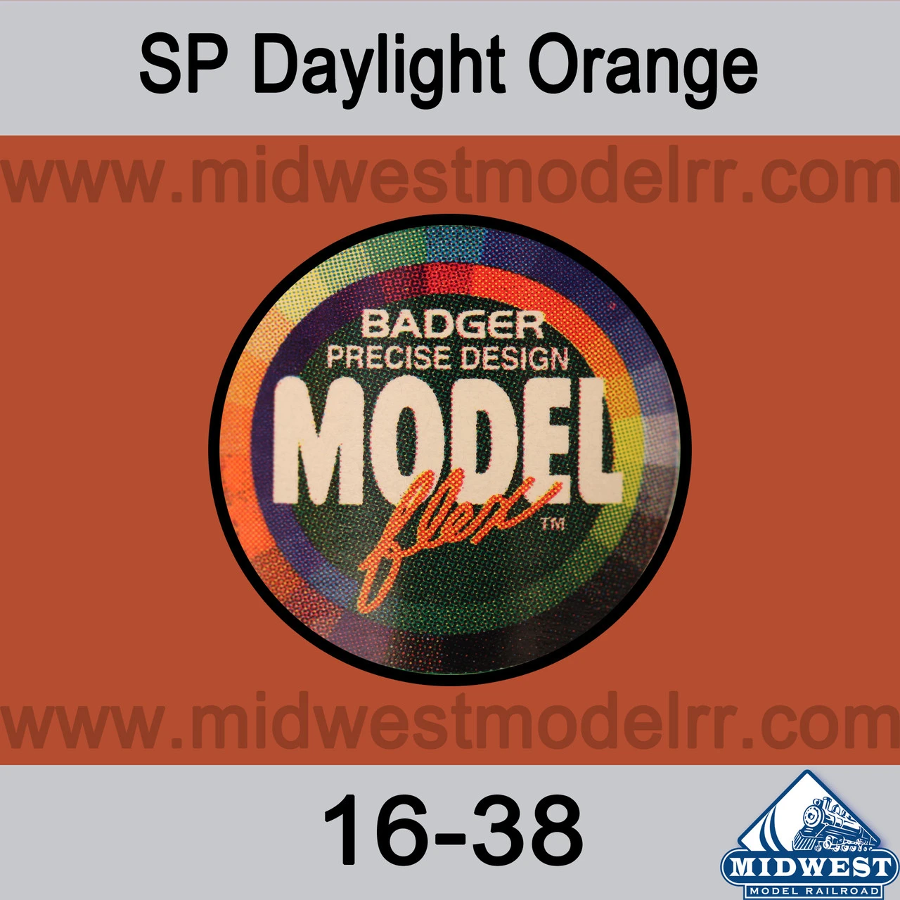 Badger MODELflex Paint - 16-38 SP Daylight Orange 3 Badger MODELflex Paint - 16-38 SP Daylight Orange