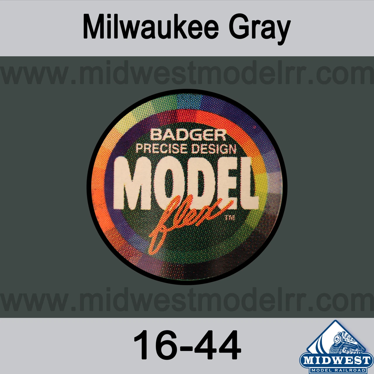 Badger MODELflex Paint - 16-44 Milwaukee Gray 3 Badger MODELflex Paint - 16-44 Milwaukee Gray