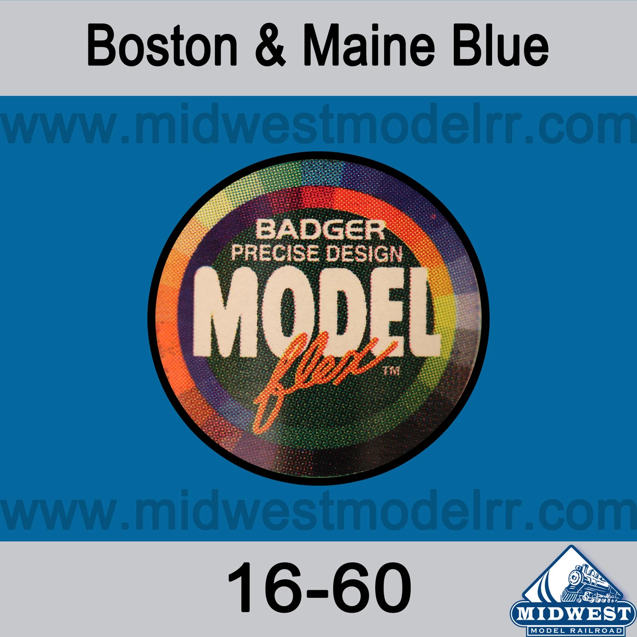 Badger MODELflex Paint - 16-60 Boston And Maine Blue 3 Badger MODELflex Paint - 16-60 Boston And Maine Blue