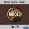Badger MODELflex Paint - 16-74 Illinois Central Brown 1 Badger MODELflex Paint - 16-74 Illinois Central Brown -Vallejo Sales Store 16 74 89909.1671410843