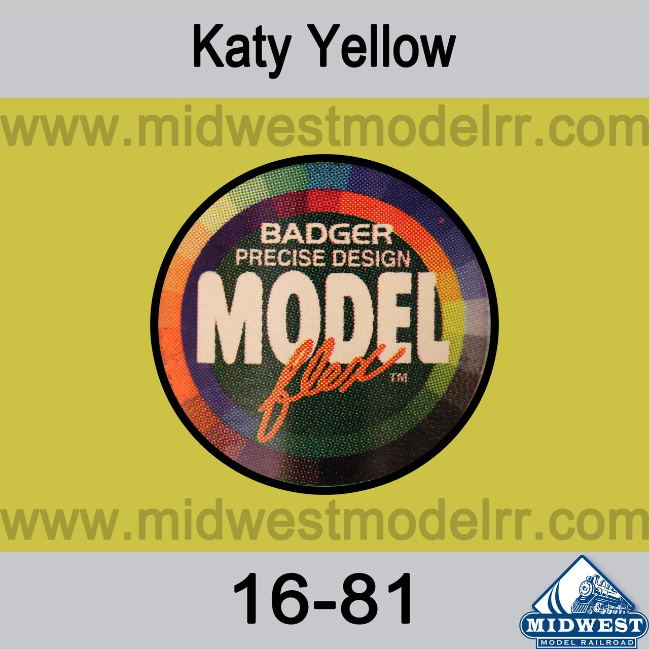 Badger MODELflex Paint - 16-81 KATY Yellow 3 Badger MODELflex Paint - 16-81 KATY Yellow