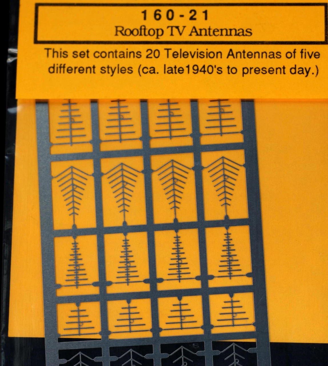 Gold Medal Models 160-21 - Rooftop TV Antenna (5 Styles)- N Scale 3 Gold Medal Models 160-21 - Rooftop TV Antenna (5 Styles)- N Scale
