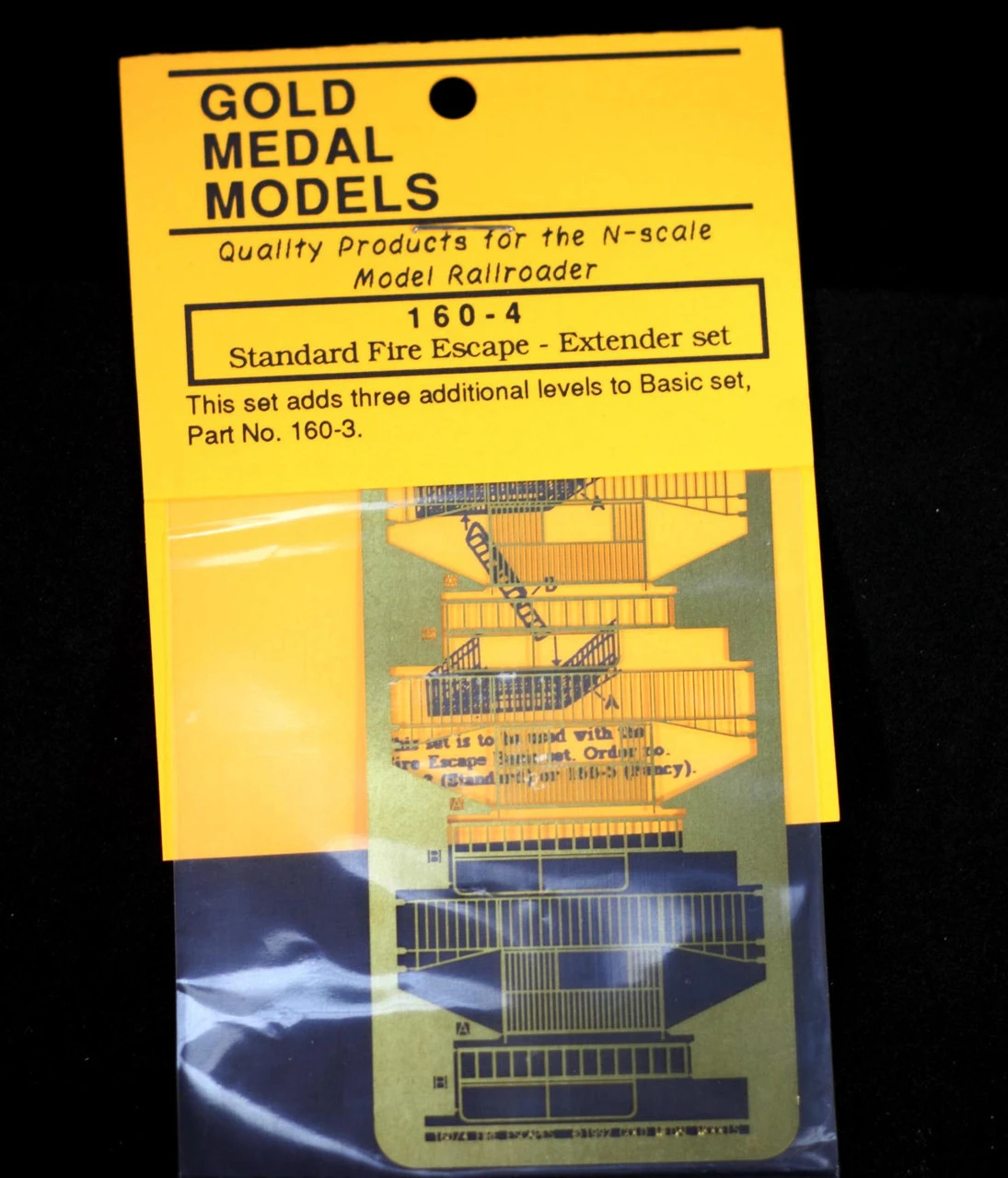 Gold Medal Models 160-4 - Standard Fire Escape Extender - N Scale 3 Gold Medal Models 160-4 - Standard Fire Escape Extender - N Scale