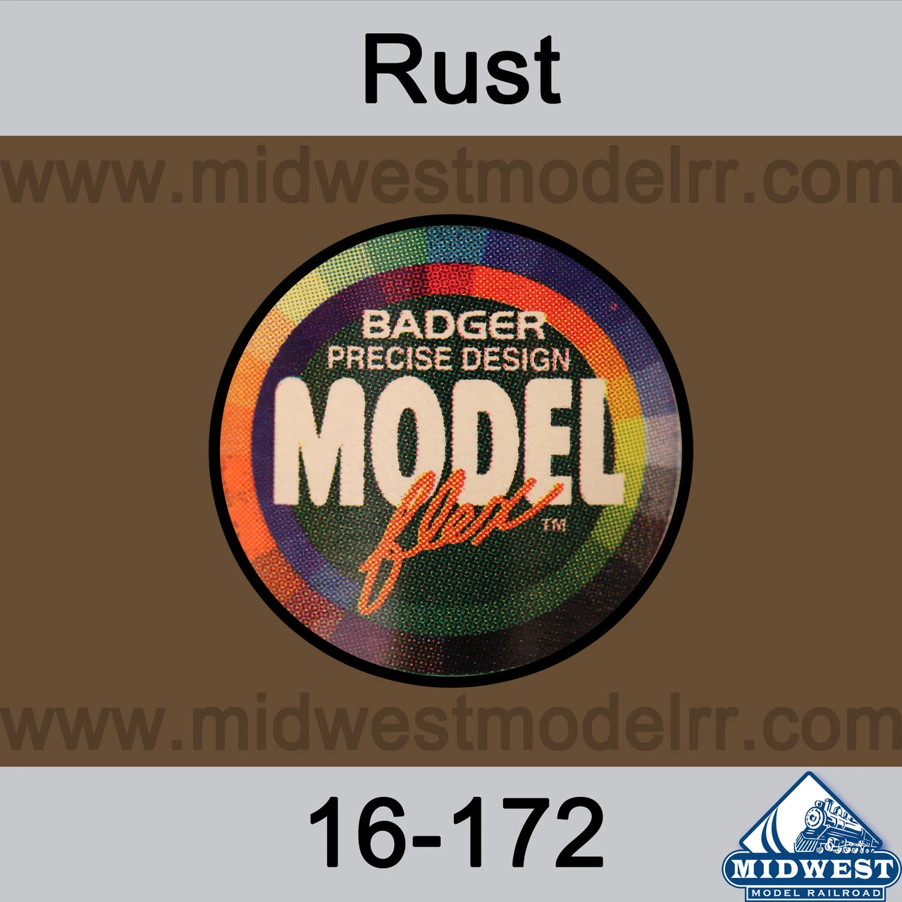 Badger MODELflex Paint - 16-172 Rust 3 Badger MODELflex Paint - 16-172 Rust