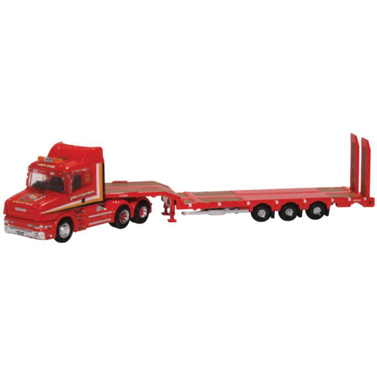 Oxford Diecast NTCAB006- Scania T Cab Semi Low Loader - 1:148 Scale 3 Oxford Diecast NTCAB006- Scania T Cab Semi Low Loader - 1:148 Scale