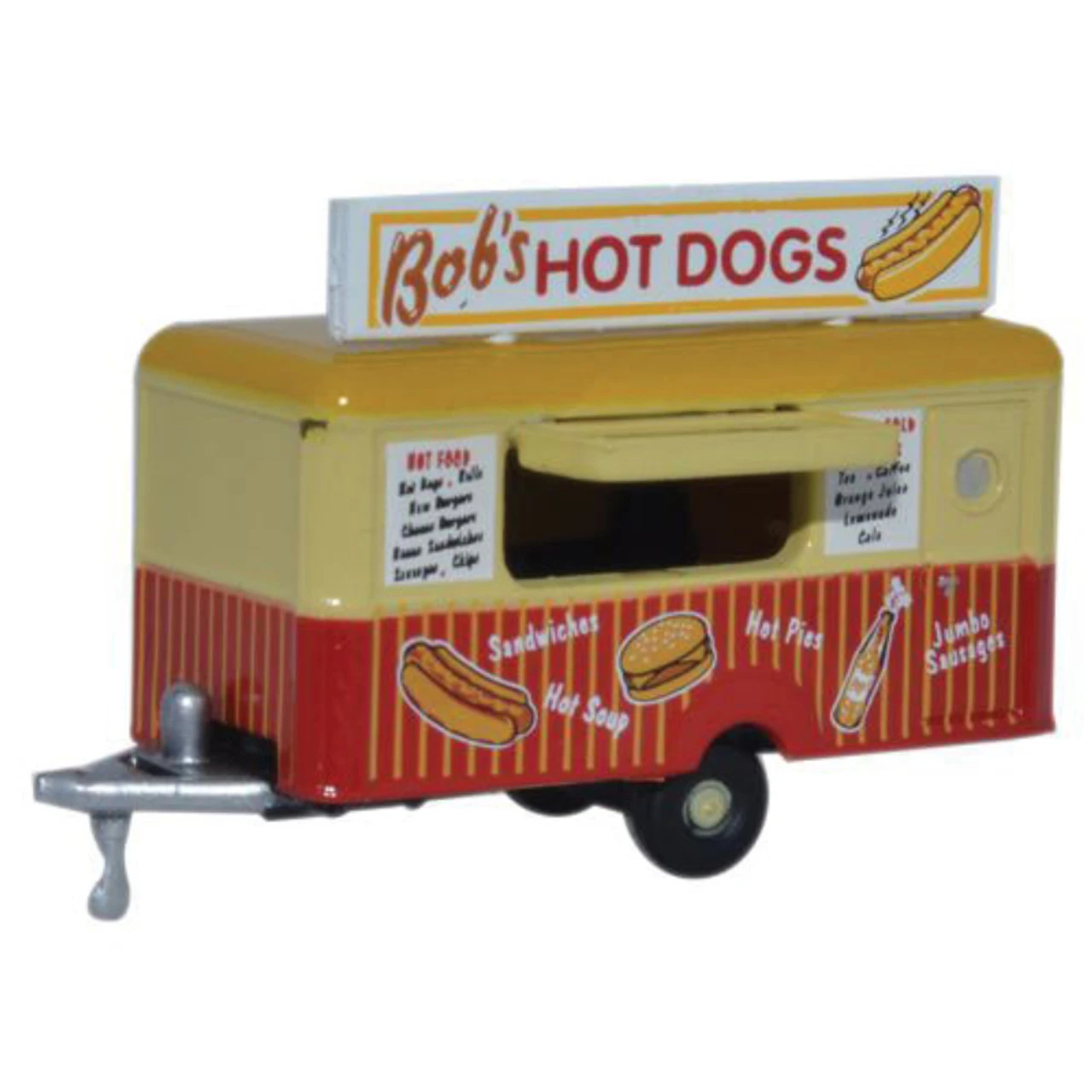 Oxford Diecast NTRAIL001- Bob's Hot Dogs Mobile Trailer - 1:148 Scale 3 Oxford Diecast NTRAIL001- Bob's Hot Dogs Mobile Trailer - 1:148 Scale