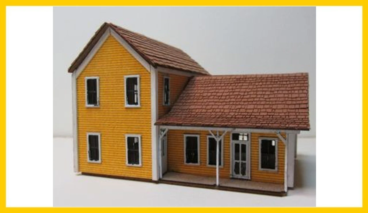 RslaserKits 3056 - Roundtree Farm House - N Scale Kit 3 RslaserKits 3056 - Roundtree Farm House - N Scale Kit