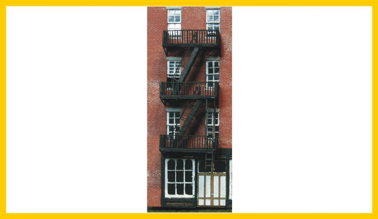 RslaserKits 3517 - Fire Escapes - N Scale Kit 3 RslaserKits 3517 - Fire Escapes - N Scale Kit