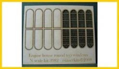 RslaserKits 3982 - Windows - 8 Engine House Round Top - N Scale Kit