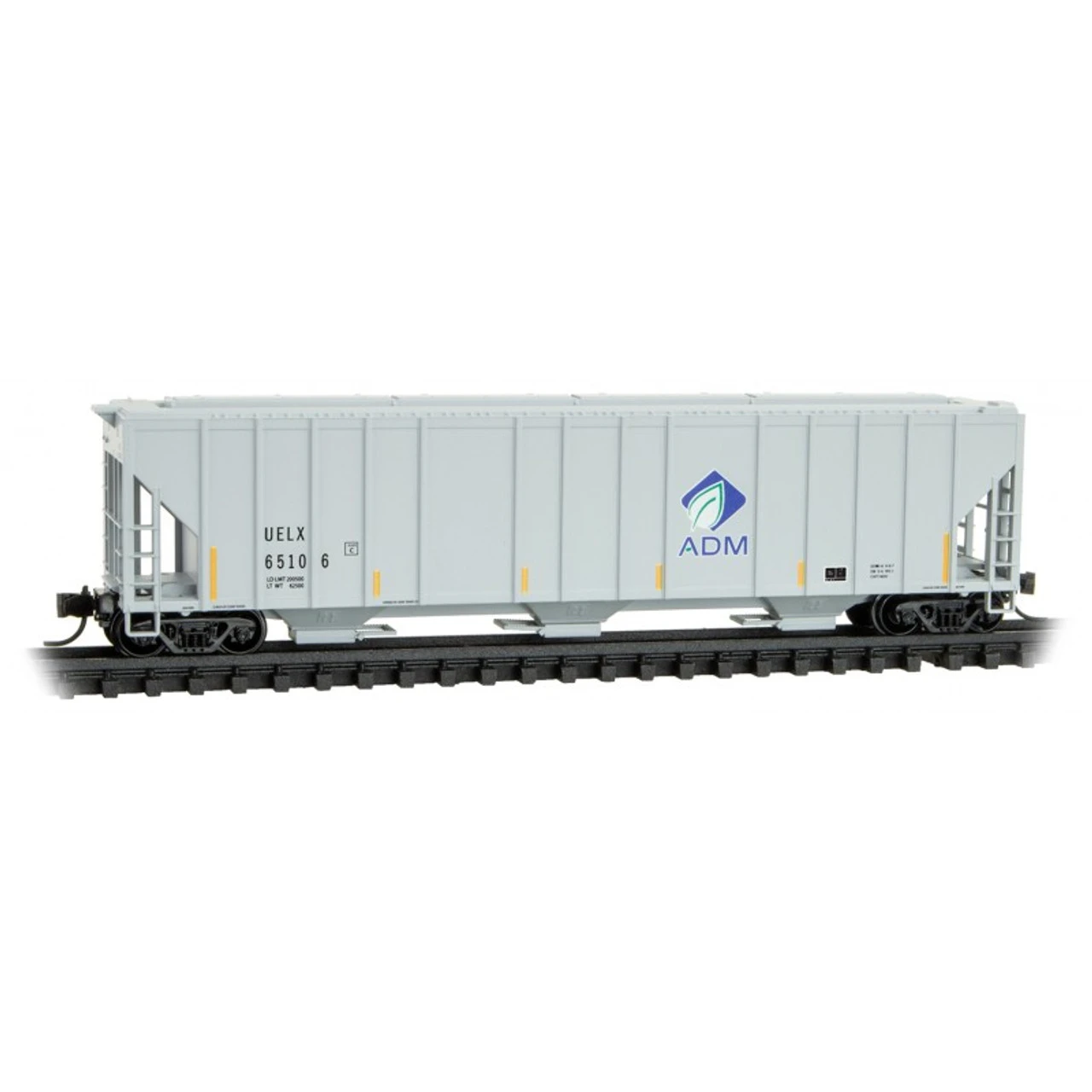 Micro-Trains Line 09900362 - 3-Bay Covered Hopper ADM (UELX) - N Scale 3 Micro-Trains Line 09900362 - 3-Bay Covered Hopper ADM (UELX) - N Scale