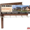 BLMA #520 - Modern Dual-Sided Billboard W/ Ads - N Scale -Vallejo Sales Store 520a 28505.1671410871