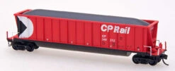 InterMountain 67102-97 - Bathtub Coal Gondola - (Multimark Red) Canadian Pacific (CP) 349055 - N Scale
