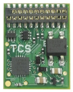 Train Control Systems (TCS) 1674 - EU821 Decoder (8 Functions) - HO Scale