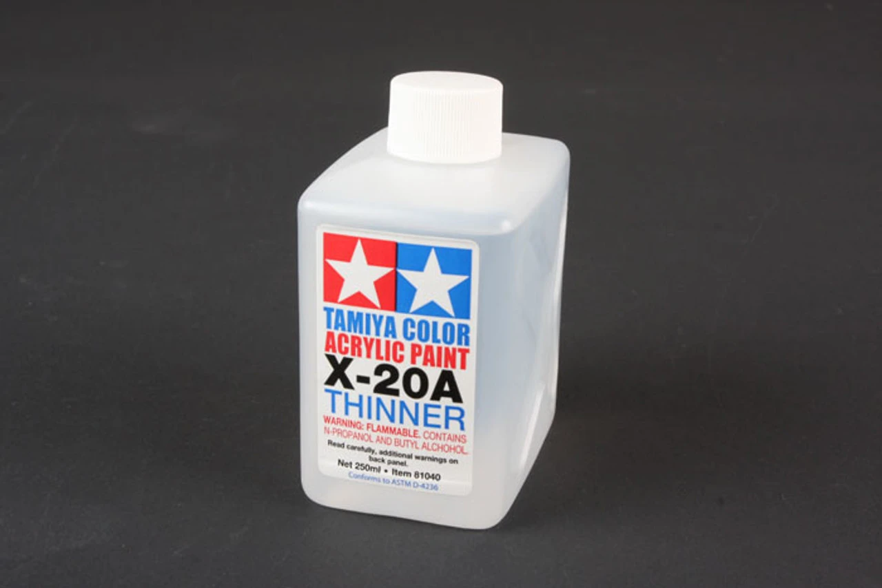 Tamiya 81040 - Acryl/Poly Thinner X-20A 250ml 3 Tamiya 81040 - Acryl/Poly Thinner X-20A 250ml