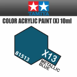 Tamiya 81513 - Acrylic Mini X-13 Metallic Blue - 10ml Bottle