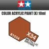 Tamiya 81534 - Acrylic Mini X-34 Metallic Brown - 10ml Bottle 2 Tamiya 81534 - Acrylic Mini X-34 Metallic Brown - 10ml Bottle -Vallejo Sales Store 81534 66218.1645224081