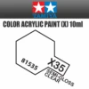 Tamiya 81535 - Acrylic Mini X-35 Semi-Gloss Clear - 10ml Bottle -Vallejo Sales Store 81535 50054.1645224081