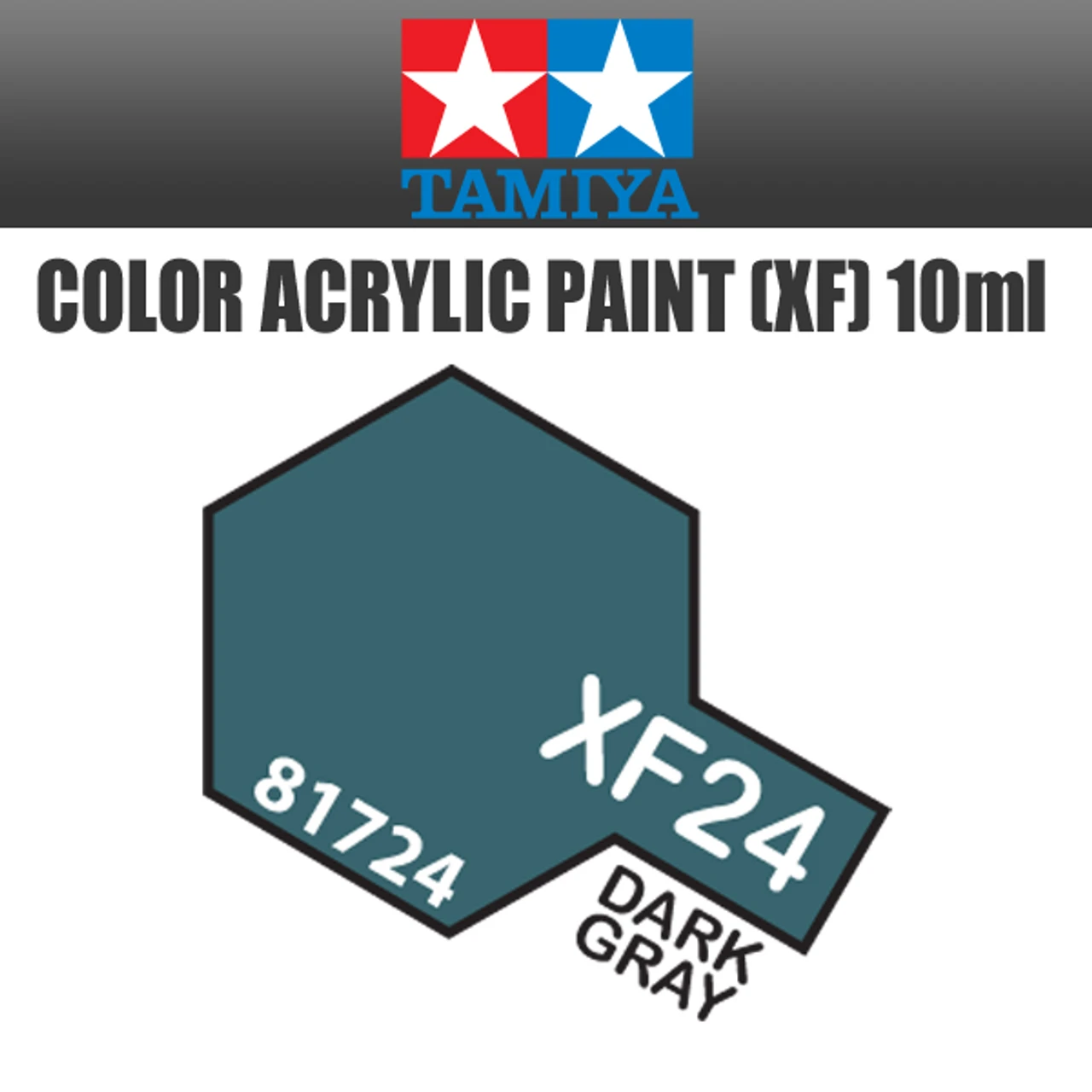 Tamiya 81724 - Acrylic Mini XF-24 Dark Gray - 10ml Bottle 3 Tamiya 81724 - Acrylic Mini XF-24 Dark Gray - 10ml Bottle