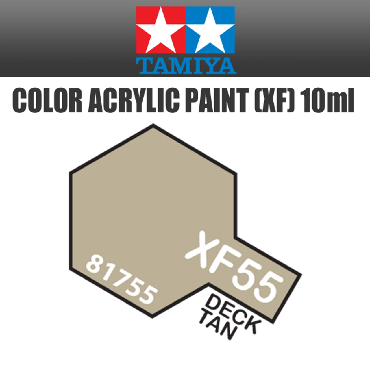 Tamiya 81755 - Acrylic Mini XF-55 Deck Tan - 10ml Bottle 3 Tamiya 81755 - Acrylic Mini XF-55 Deck Tan - 10ml Bottle