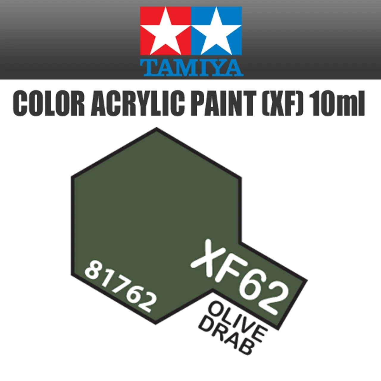 Tamiya 81762 - Acrylic Mini XF-62 Olive Drab - 10ml Bottle 3 Tamiya 81762 - Acrylic Mini XF-62 Olive Drab - 10ml Bottle