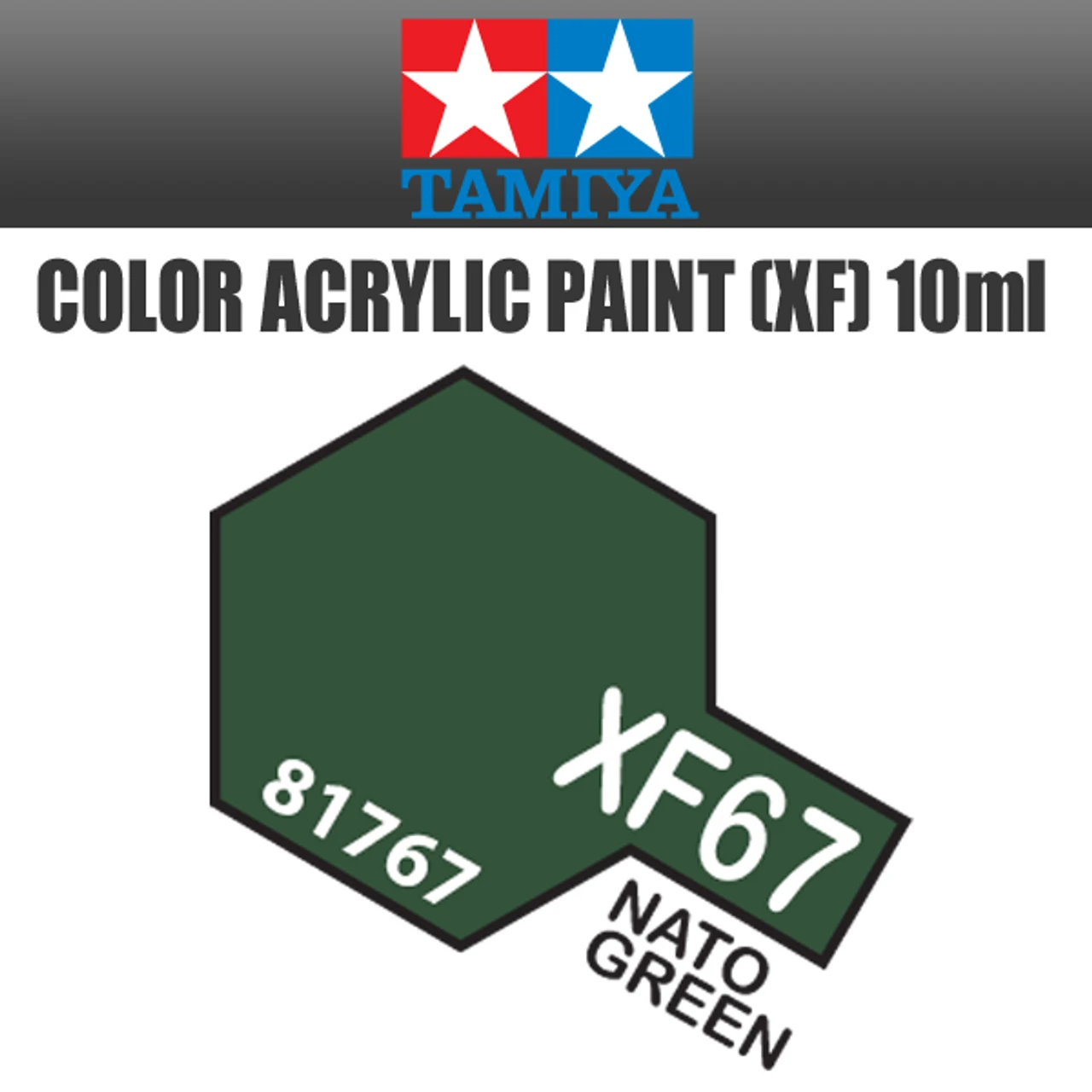 Tamiya 81767 - Acrylic Mini XF-67 NATO Green - 10ml Bottle 3 Tamiya 81767 - Acrylic Mini XF-67 NATO Green - 10ml Bottle