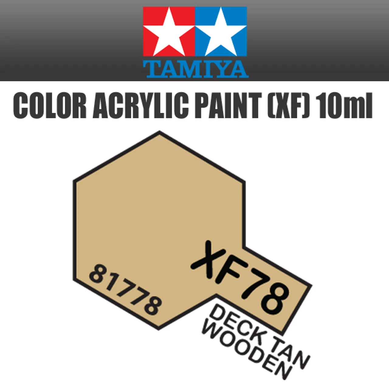 Tamiya 81778 - Acrylic Mini XF-78 Deck Tan Wood - 10ml Bottle 3 Tamiya 81778 - Acrylic Mini XF-78 Deck Tan Wood - 10ml Bottle