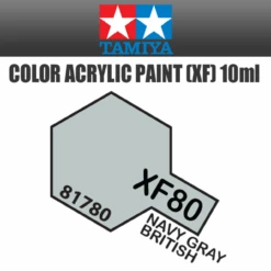 Tamiya 81780 - Acrylic Mini XF-80 Navy Gray British - 10ml Bottle