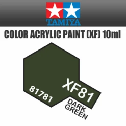 Tamiya 81781 - Acrylic Mini XF-81 Dark Green - 10ml Bottle