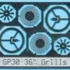 BLMA #87 - 36" Fan Grill W/ Center Plate - N Scale -Vallejo Sales Store 87a 63100.1671410877