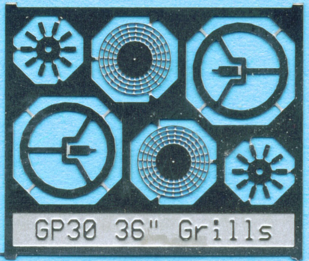 BLMA #87 - 36" Fan Grill W/ Center Plate - N Scale 3 BLMA #87 - 36" Fan Grill W/ Center Plate - N Scale