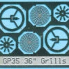 BLMA #88 - 36" Fan Grill W/o Center Plate - N Scale 2 BLMA #88 - 36" Fan Grill W/o Center Plate - N Scale -Vallejo Sales Store 88a 40737.1671410877