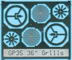 BLMA #88 - 36" Fan Grill W/o Center Plate - N Scale
