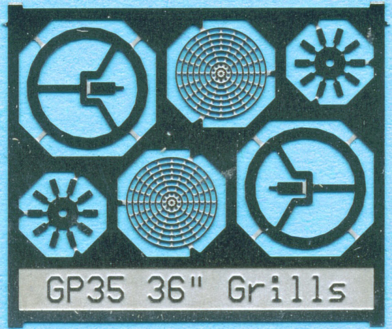 BLMA #88 - 36" Fan Grill W/o Center Plate - N Scale 3 BLMA #88 - 36" Fan Grill W/o Center Plate - N Scale