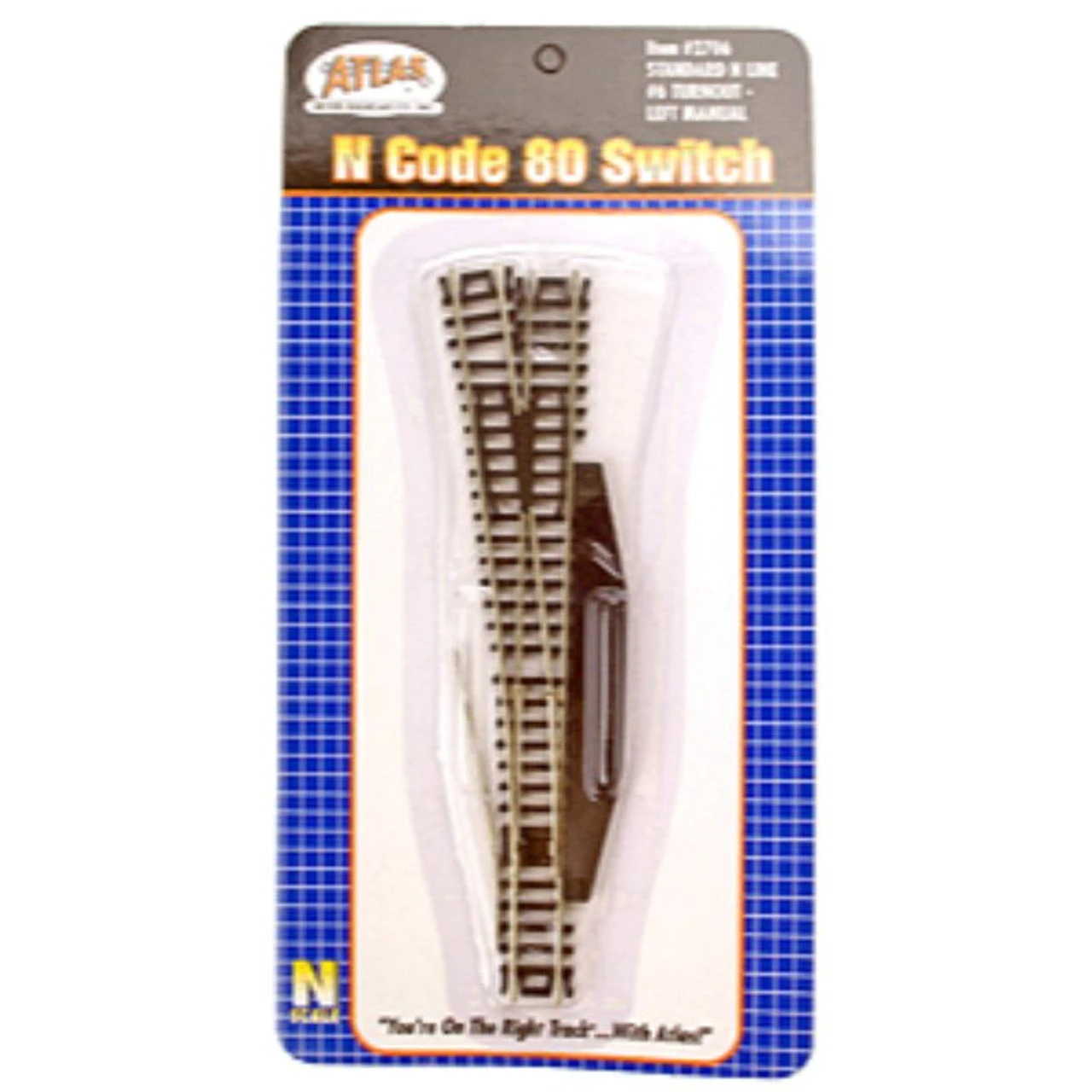 Atlas 2706 - Standard #6 Left Switch Manual Code 80 - N Scale 3 Atlas 2706 - Standard #6 Left Switch Manual Code 80 - N Scale