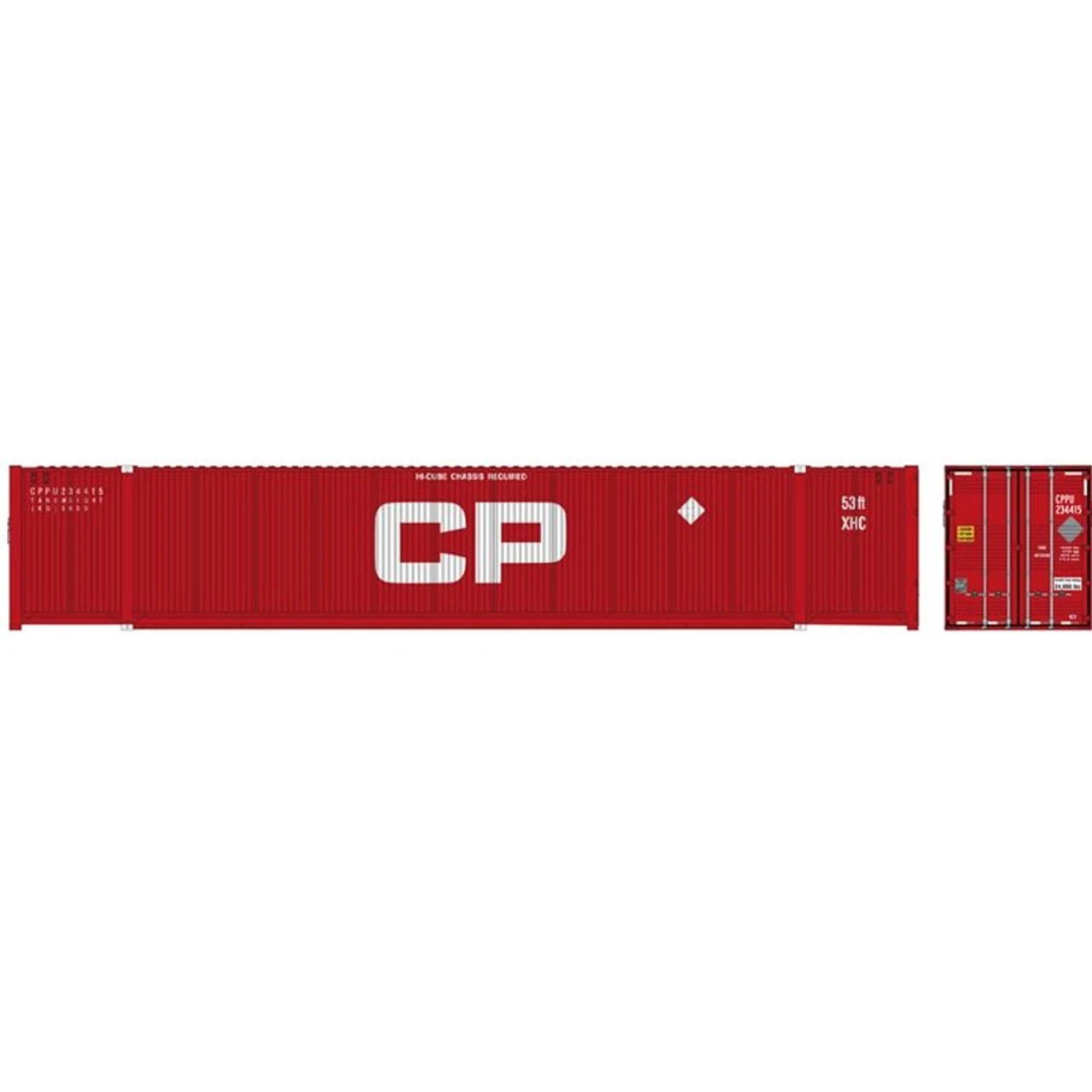 Atlas 50005943 - 53' Containers - Canadian Pacific Set #2 Canadian Pacific (CP) 234456, 234467, 234474 - N Scale 3 Atlas 50005943 - 53' Containers - Canadian Pacific Set #2 Canadian Pacific (CP) 234456, 234467, 234474 - N Scale