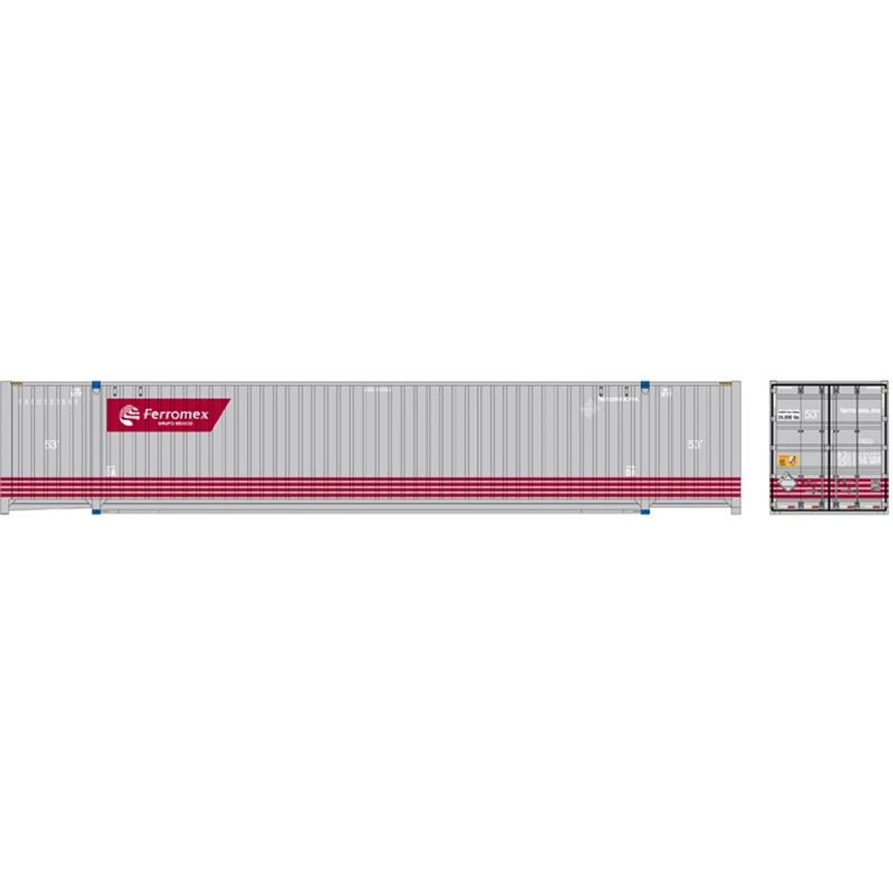 Atlas 50005950 - 53' Containers - Ferromex Set #1 Ferromex (FXE) 232565, 232588, 232593 - N Scale 3 Atlas 50005950 - 53' Containers - Ferromex Set #1 Ferromex (FXE) 232565, 232588, 232593 - N Scale