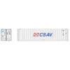 Atlas 50005996 - 40' Refrigerated Container [3-PACKS] CSAV Set #1 (White/Blue/Red) CSAV (CRLU) 7253254, 7253275, 7253296 - N Scale -Vallejo Sales Store ATL50005996 21713.1646001720