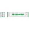Atlas 50005999 - 40' Refrigerated Container [3-PACKS] Evergreen Set #2 (White/Green) Evergreen (EMCU) 5321510, 5321551, 5321649 - N Scale -Vallejo Sales Store ATL50005999 86205.1646001720