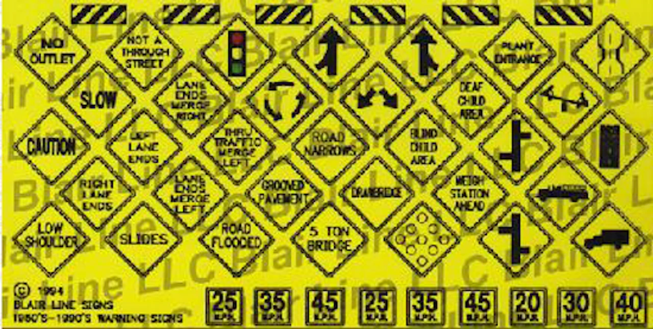 Blair Line 010 - Warning Signs #4 - N Scale 3 Blair Line 010 - Warning Signs #4 - N Scale