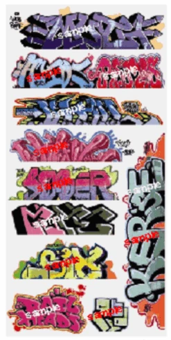Blair Line 2257 Graffiti Decals - Mega Set #8 - HO Scale