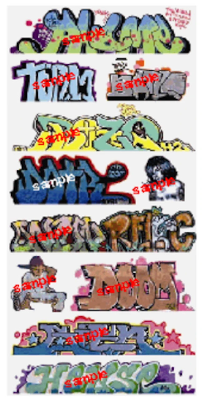 Blair Line 1259 Graffiti Decals - Mega Set #10 - N Scale 3 Blair Line 1259 Graffiti Decals - Mega Set #10 - N Scale