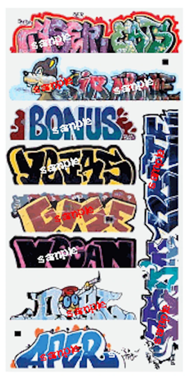 Blair Line 1262 Graffiti Decals - Mega Set #13 - N Scale 3 Blair Line 1262 Graffiti Decals - Mega Set #13 - N Scale