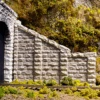 Chooch #8402 - Cut Stone Sloped Tunnel Abutment (2) - HO Scale