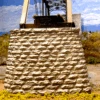 Chooch 9830 - Cut Stone Bridge Pier (Pointed End) - (2 Pieces) - N Scale -Vallejo Sales Store CHO9830 55777.1671410938