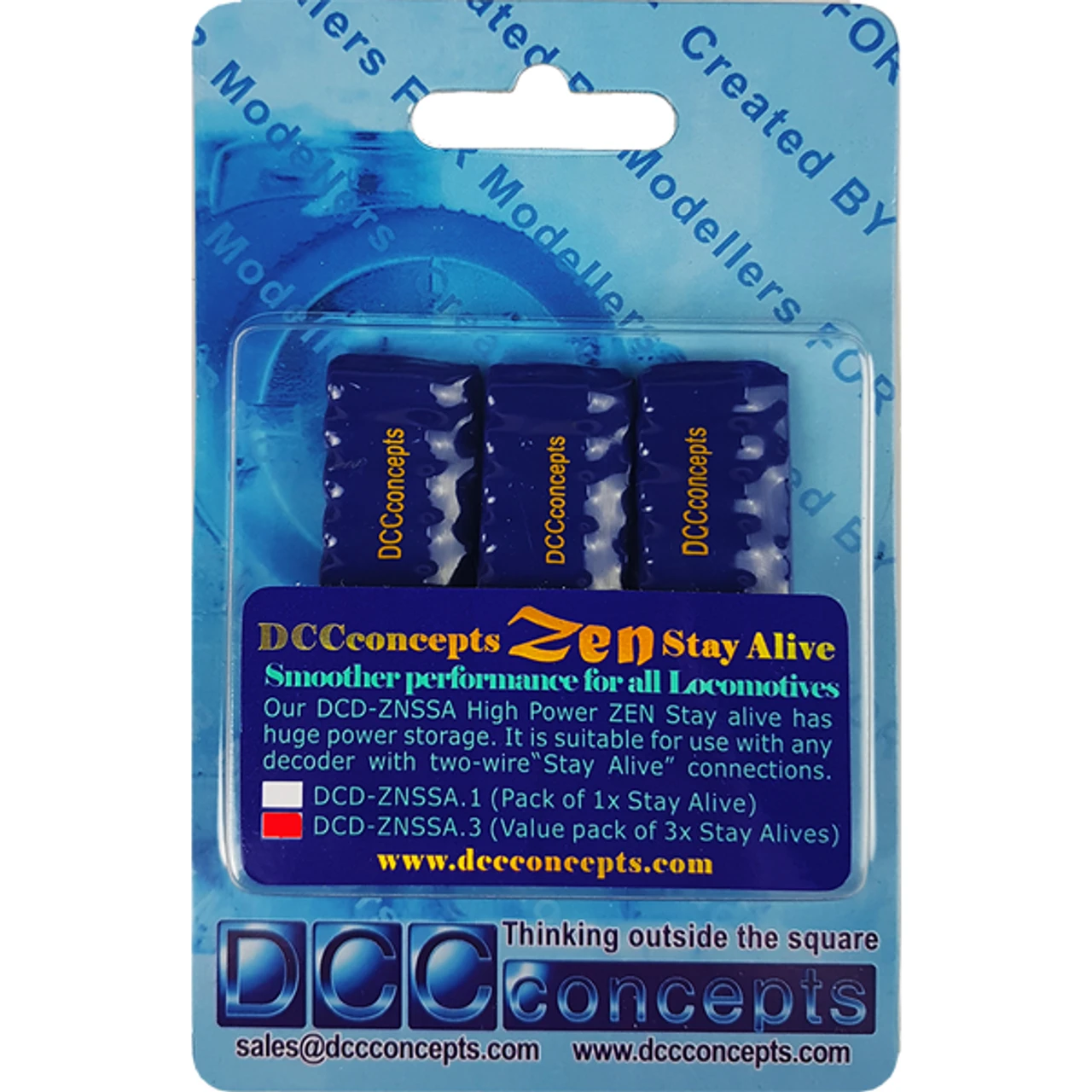 DCC Concepts ZNSSA3- Zen SUPER High Power Stay Alive X 3 (Value Pack) 3 DCC Concepts ZNSSA3- Zen SUPER High Power Stay Alive X 3 (Value Pack)