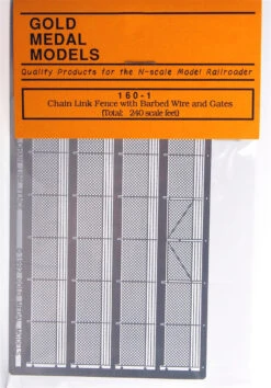 Gold Medal Models 160-1 - Chain Link Fence W/Gates - N Scale
