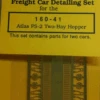 Gold Medal Models 160-41 - Atlas PS-2 Two-Bay Hopper Detail Set - N Scale -Vallejo Sales Store GMM160 41 98390.1671411115
